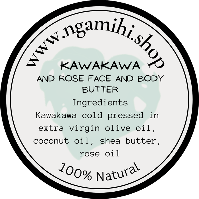Kawakawa and Rose body butter 100gm